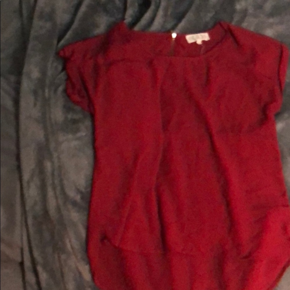 Red blouse